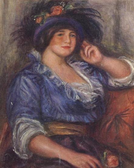 Pierre Renoir Young Girl with a Rose (Mme Colonna Romano) France oil painting art